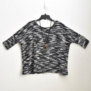 Chunky Knit Multi Color Short Sleeve Top